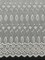 1 Yard White Medium Eyelet Fabric with Double Border and Soft, Medium Weight Texture 41/42 Inches Wide